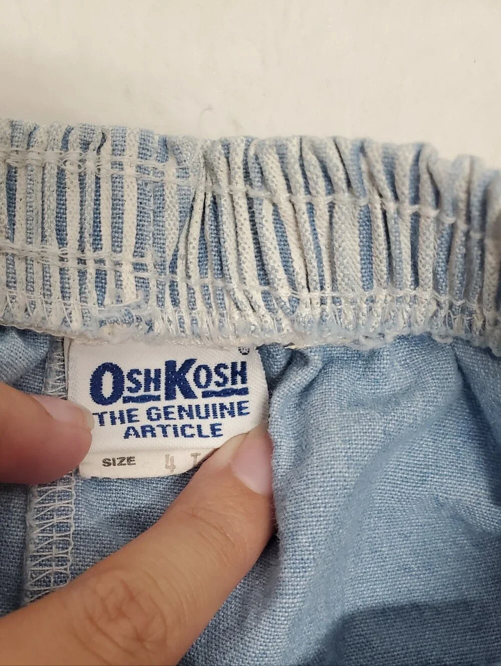 Rare vintage 90s oshkosh papertag bubble pants girls blue and white y2k polkadot